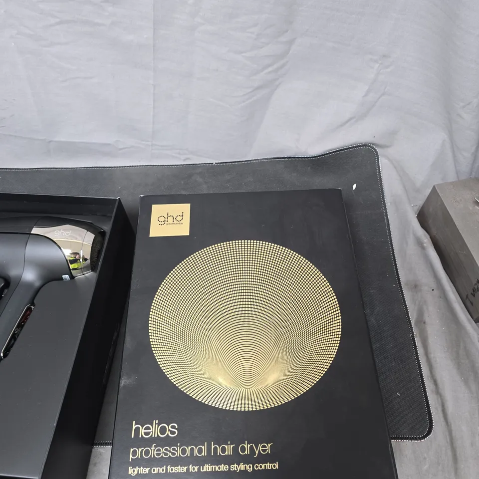 GHD HELIOS PROFESSIONAL HAIR DRYER - BLACK, BOXED