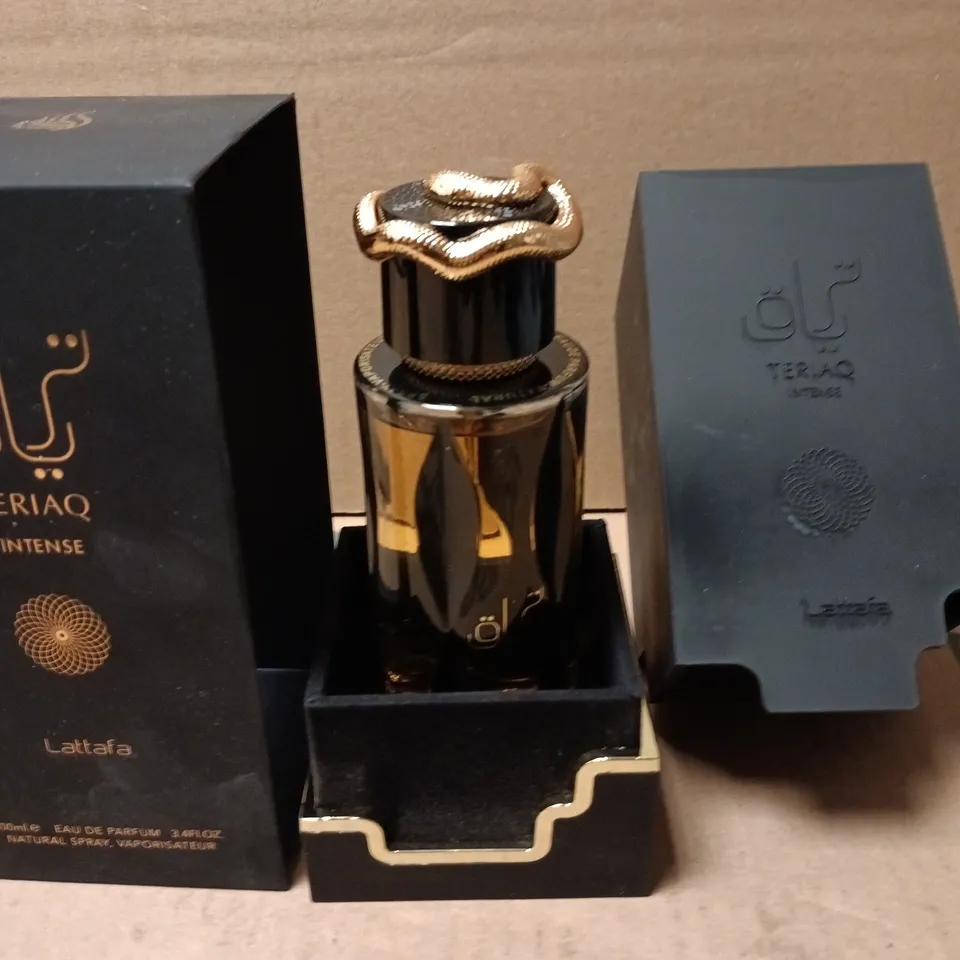 BOXED TERIAQ INTENSE LATTAFA EAU DE PARFUM 100ML