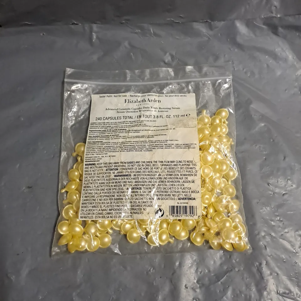 ELIZABETH ARDEN ADVANCED CERAMIDE CAPSULES DAILY YOUTH RESTORING SERUM TESTER 240 CAPSULES