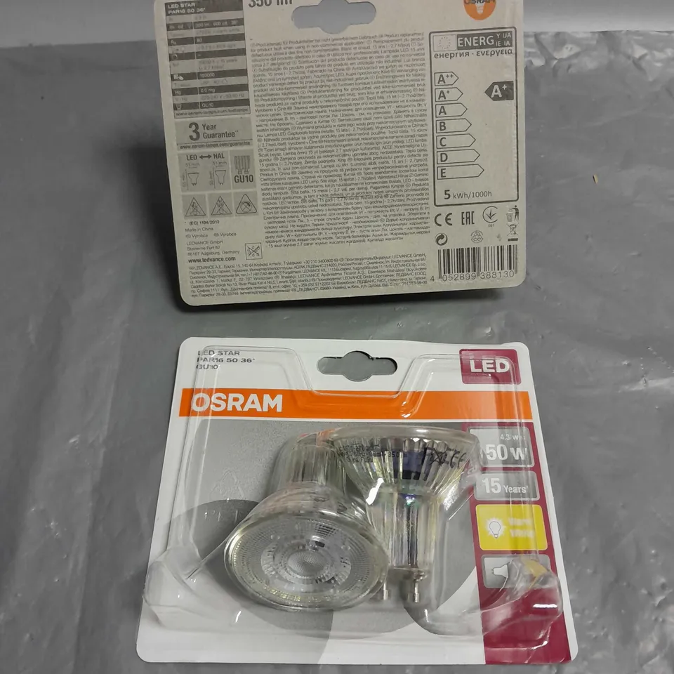 20 X SEALED OSRAM 2PACK GU10 LED STAR SPOTLIGHTS - WARM WHITE