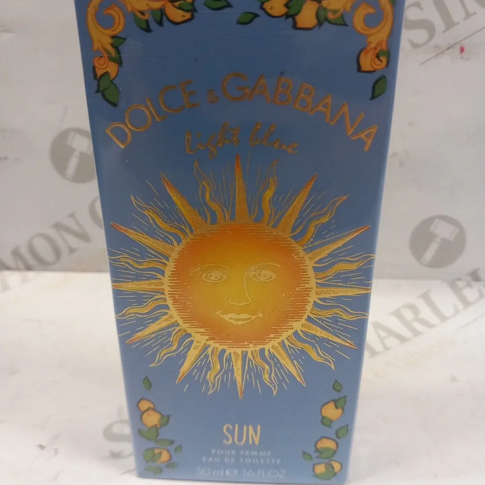 BOXED AND SEALED DOLCE AND GABBANA LIGHT BLUE SUN EAU DE TOILETTE 50ML