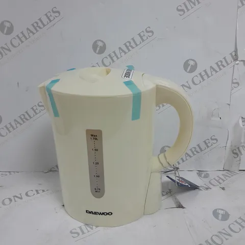 DAEWOOD 2200W CREAM PLASTIC 1.7L JUG KETTLE 