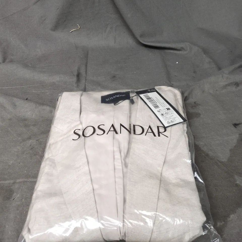 SOSANDER EDGE TO EDGE BUTTON DETAIL BLAZER 16 NATURAL BAGGED