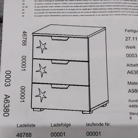 BOXED BEDSIDE CABINET