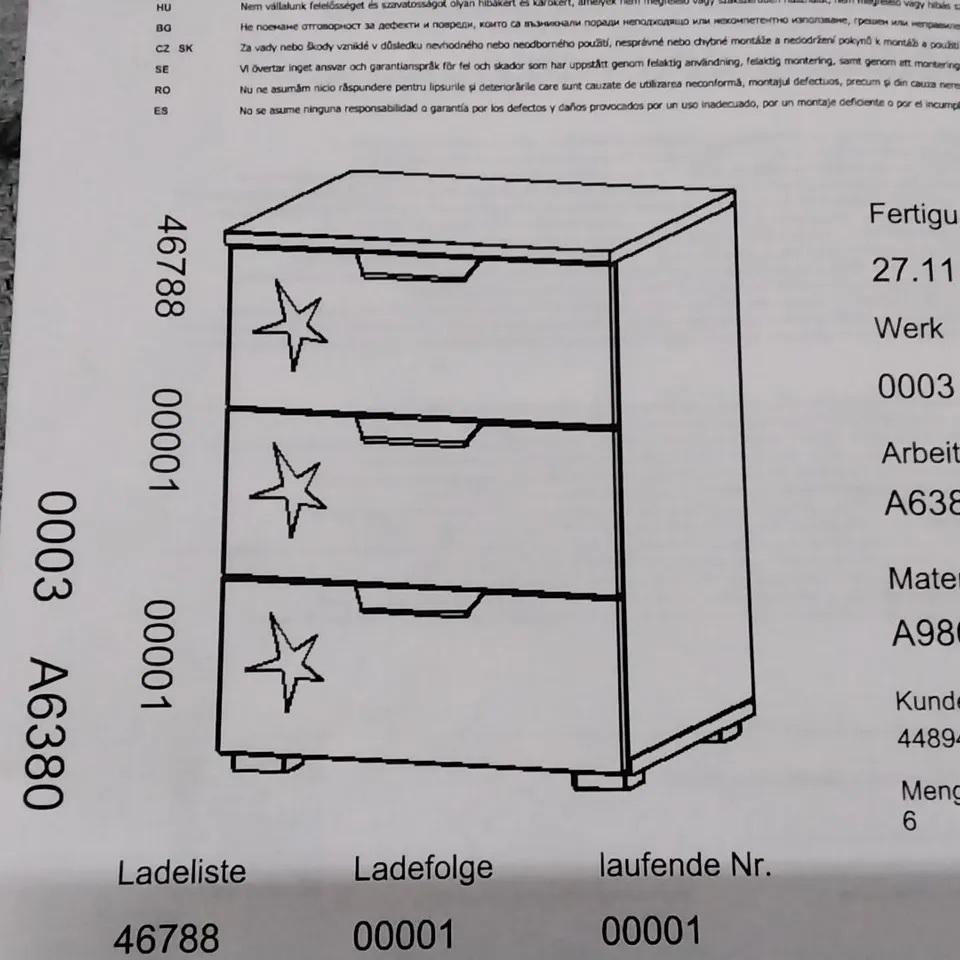 BOXED BEDSIDE CABINET
