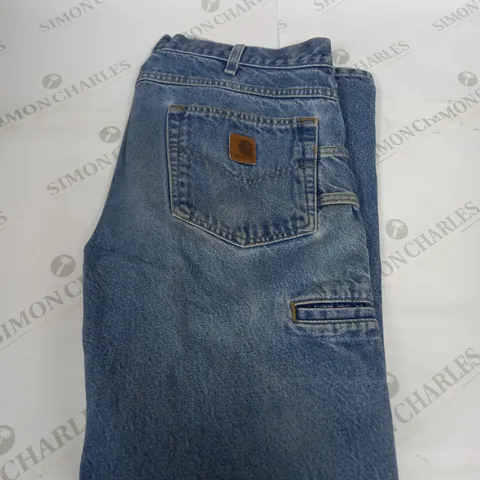CARHARTT BLUE DENIM JEANS SIZE W34 L30