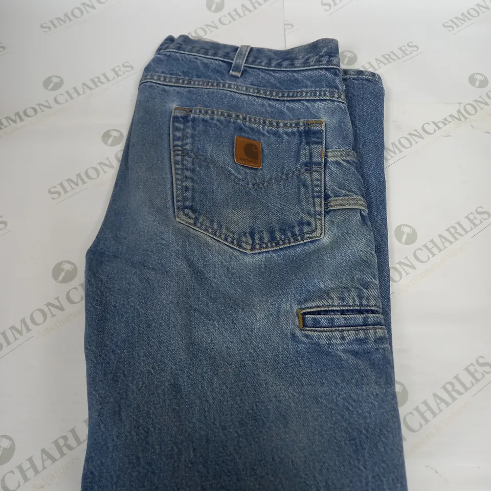 CARHARTT BLUE DENIM JEANS SIZE W34 L30