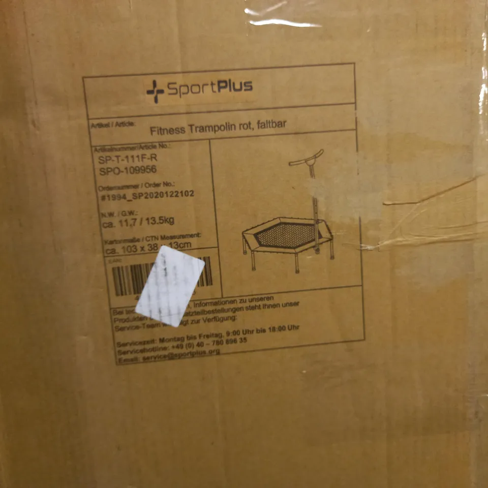 BOXED SPORTPLUS  FITNESS TRAMPOLINE 