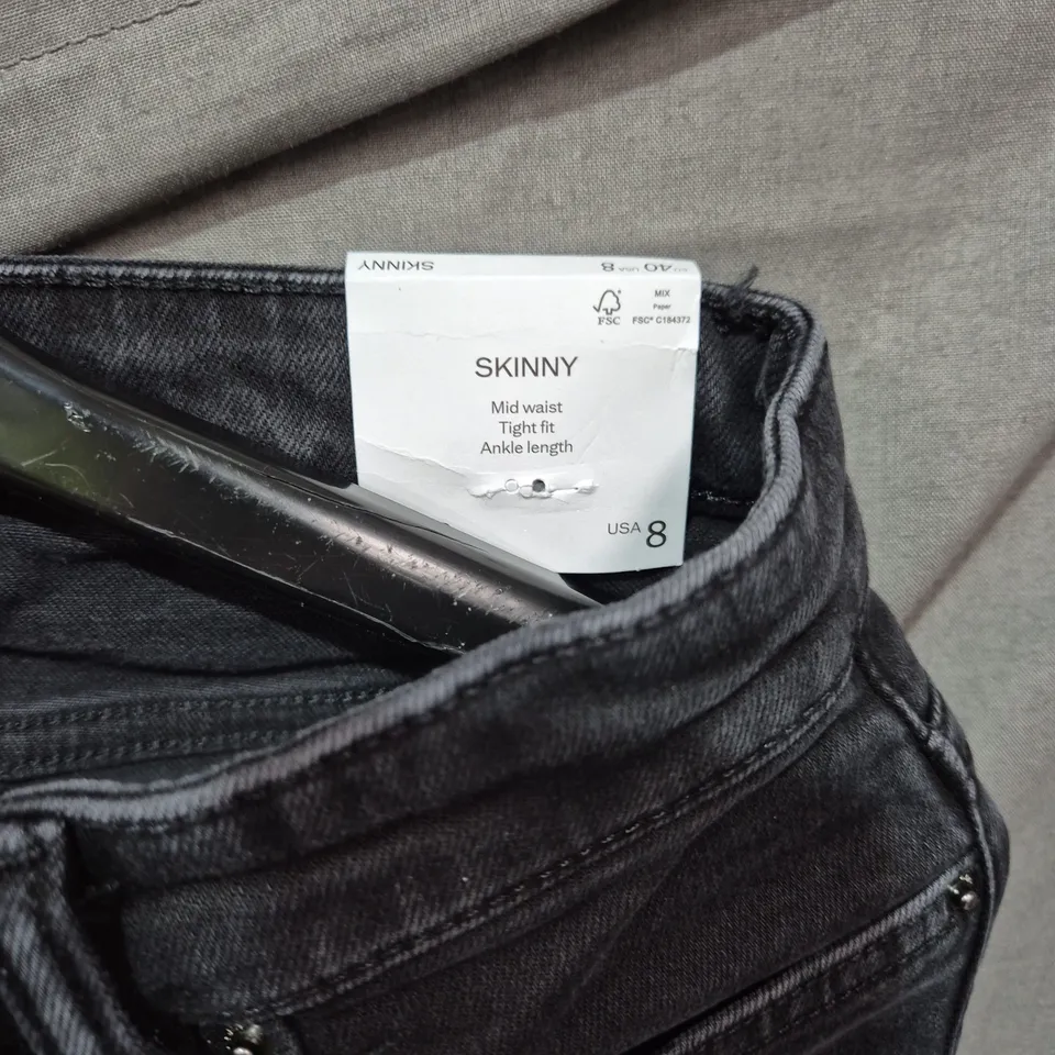 MANGO WOMEN'S SKINNY JEANS – MID-WAIST, ANKLE LENGTH, UK 12 (EU 40)