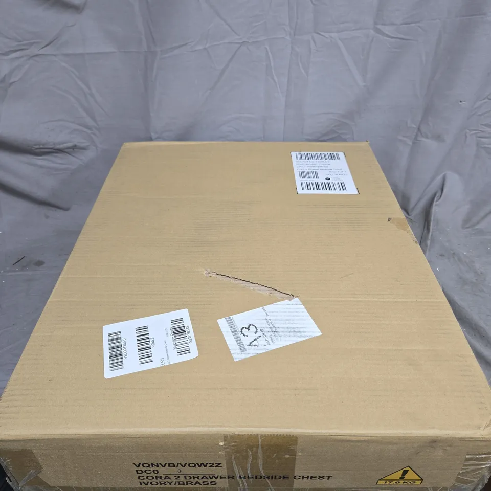 CORA 2 DRAWER BEDSIDE CHEST