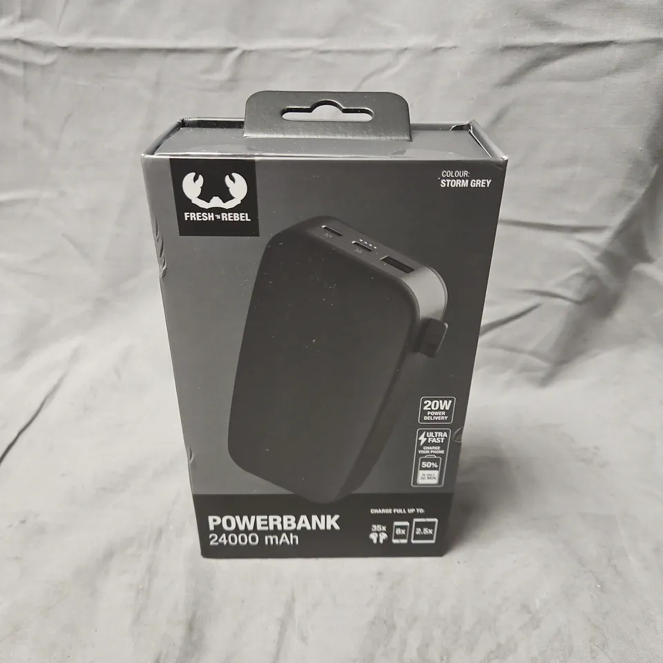 BOXED FRESH 'N' REBEL POWERBANK 24000 MAH – STORM GREY