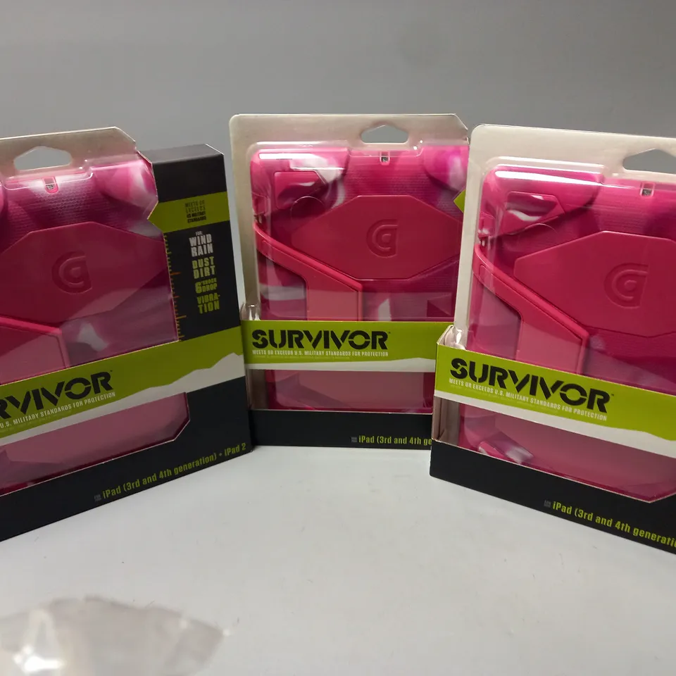 3 BOXED SURVIVOR CASE FOR IPAD + IPAD 2