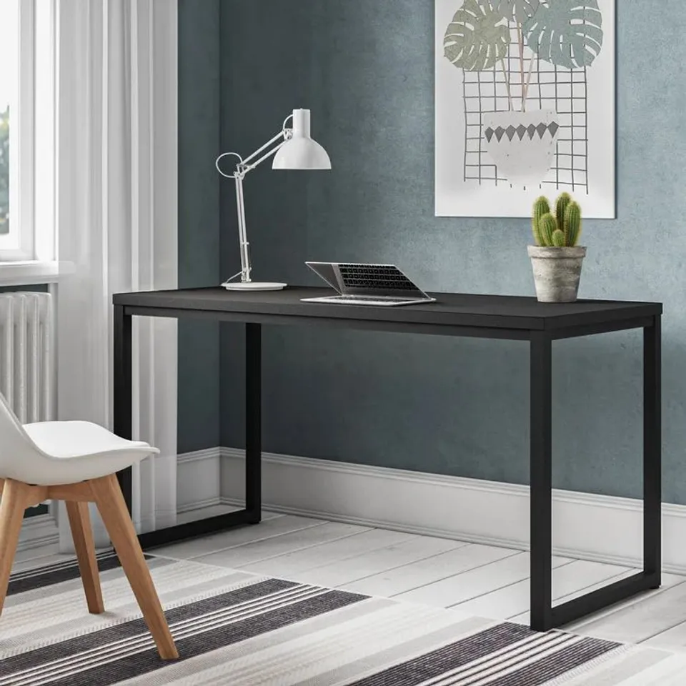 BOXED BERENICE SOLID STEEL OFFICE DESK (1 BOX)
