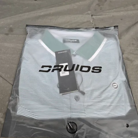 BAGGED DRUIDS STRIPE POLO - SIZE XL