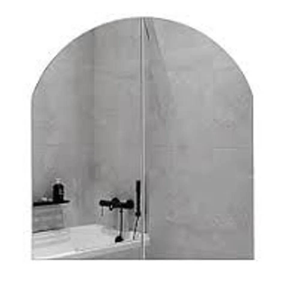 BOXED ARCHED DOOR BATHROOM CABINET IN WHITE