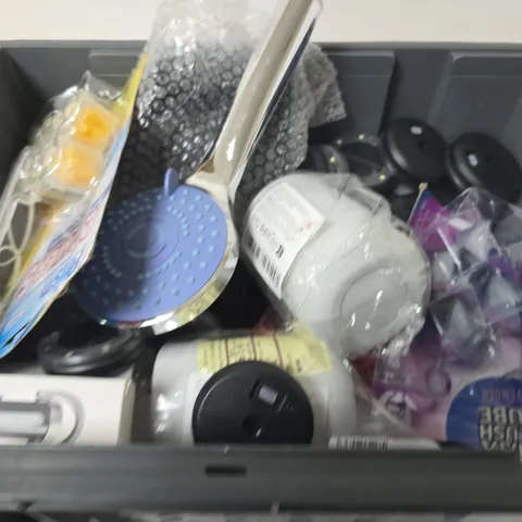 APPROXIMATELY 15 ASSORTED HOUSEHOLD PRODUCTS TO INCLUDE SHOWERHEAD,MAX FLUSH CUBES AND LED LIGHTS