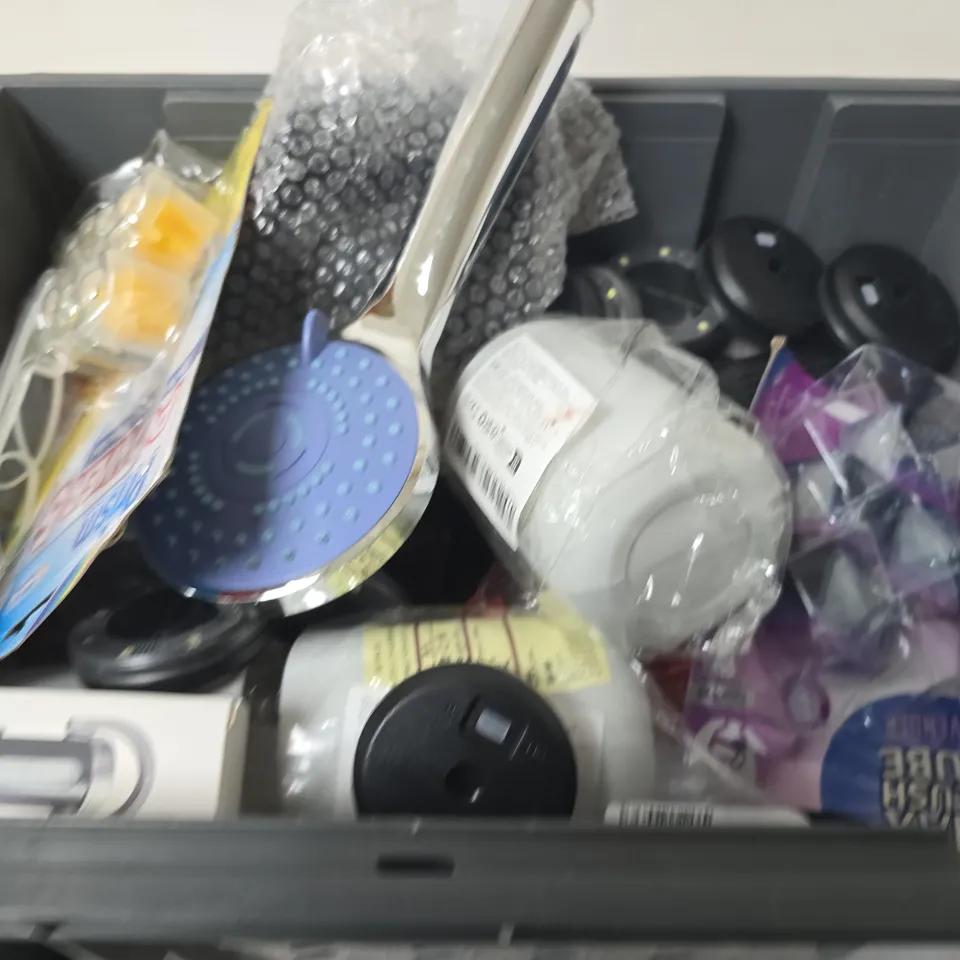 APPROXIMATELY 15 ASSORTED HOUSEHOLD PRODUCTS TO INCLUDE SHOWERHEAD,MAX FLUSH CUBES AND LED LIGHTS