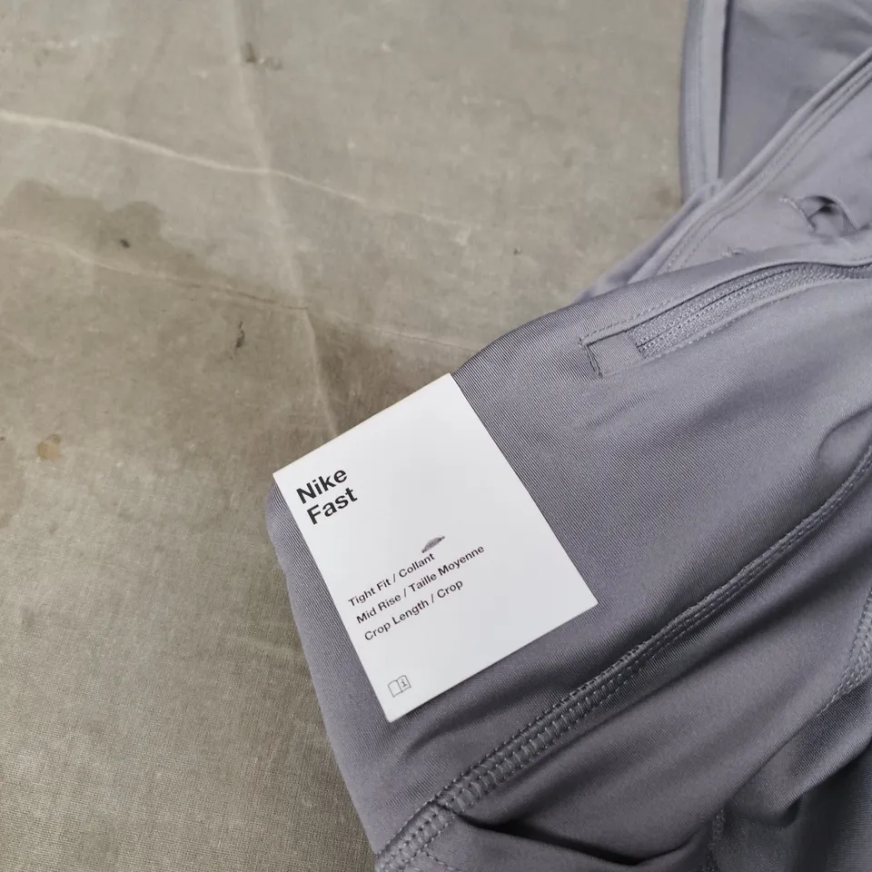 NIKE FAST WOMEN'S LEGGINGS – GREY - SIZE M
