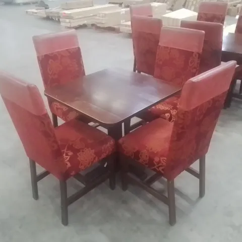 PUB RESTAURANT DINING TABLE WITH 4 CHAIRS