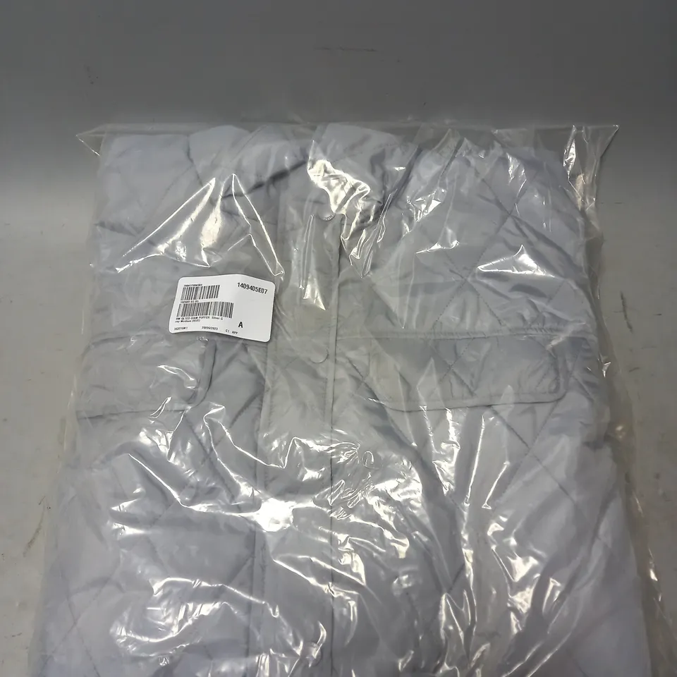 SEALED BADGLEY MISCHKA QUILTED GREY PUFFER - SIZE MEDIUM