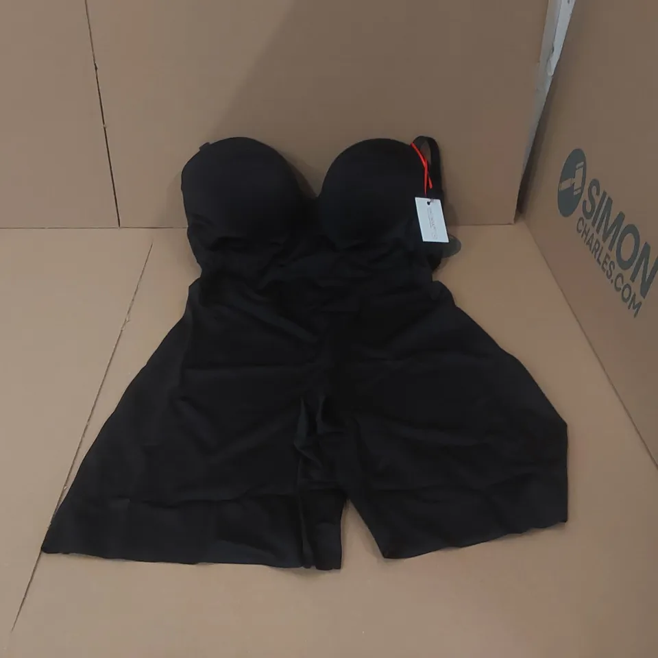 BOX CONTAINING APPROXIMATELY 3x BRAND NEW MAGISCULPT BLACK BODYSUITS - SIZE 36F