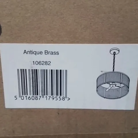 BOXED ANTIQUE CEILING LIGHT