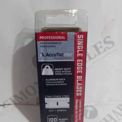 ACCUTECPRO SINGLE EDGE BLADES PACK OF 100