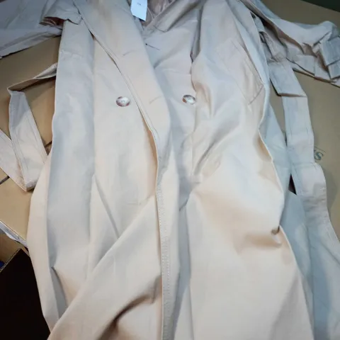 RIVER ISLAND STONE WINTER TRENCH COAT - SIZE 10