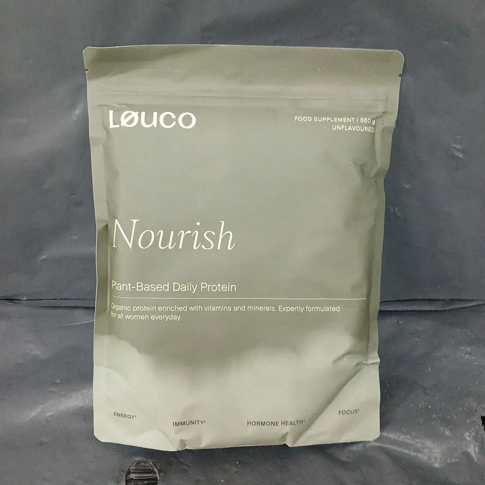 SEALED LOUCO NOURISH PLANT-BASES DAILY PROTEIN - UNFLAVOURED - 560G