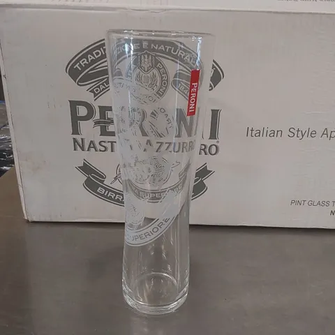 24x BOXED PERONI PINT GLASSES