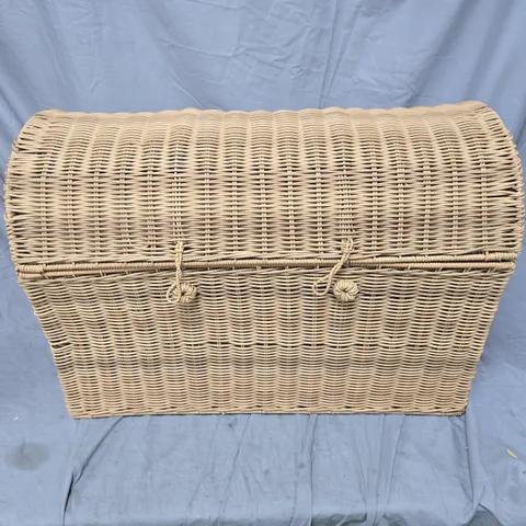 MEDIUM POLY RATTAN STORAGE CHEST