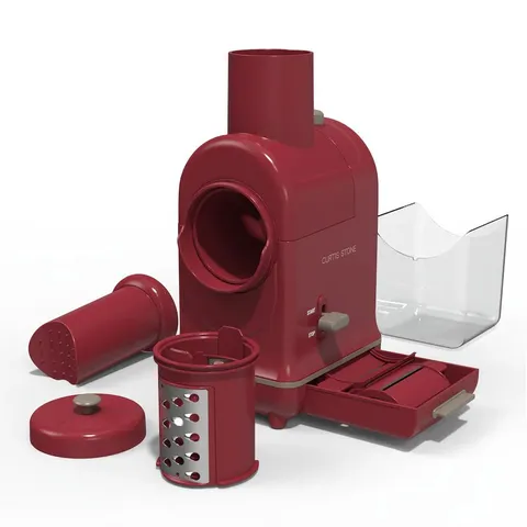 CURTIS STONE POWER PREP MASTER ELECTRIC VEGETABLE SLICER RED
