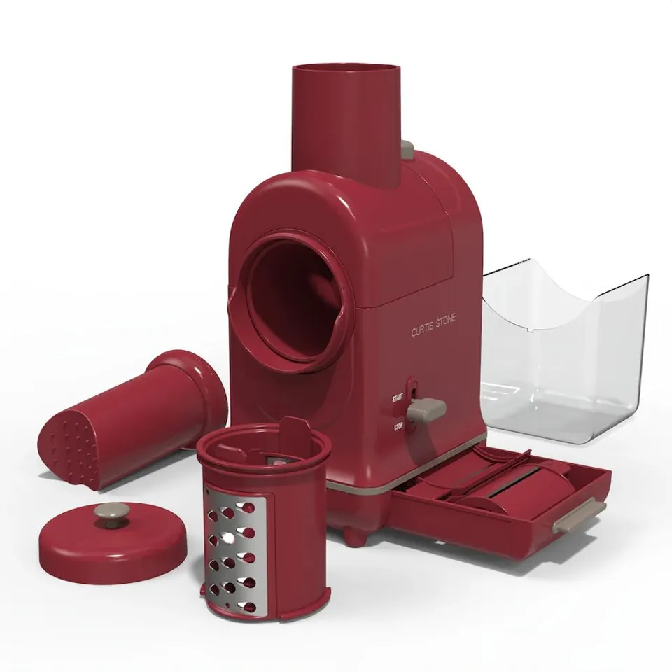 CURTIS STONE POWER PREP MASTER ELECTRIC VEGETABLE SLICER RED