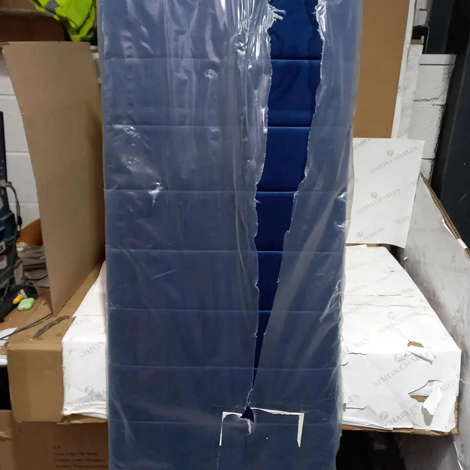BLUE SUEDE HEADBOARD COLLECTION ONLY 