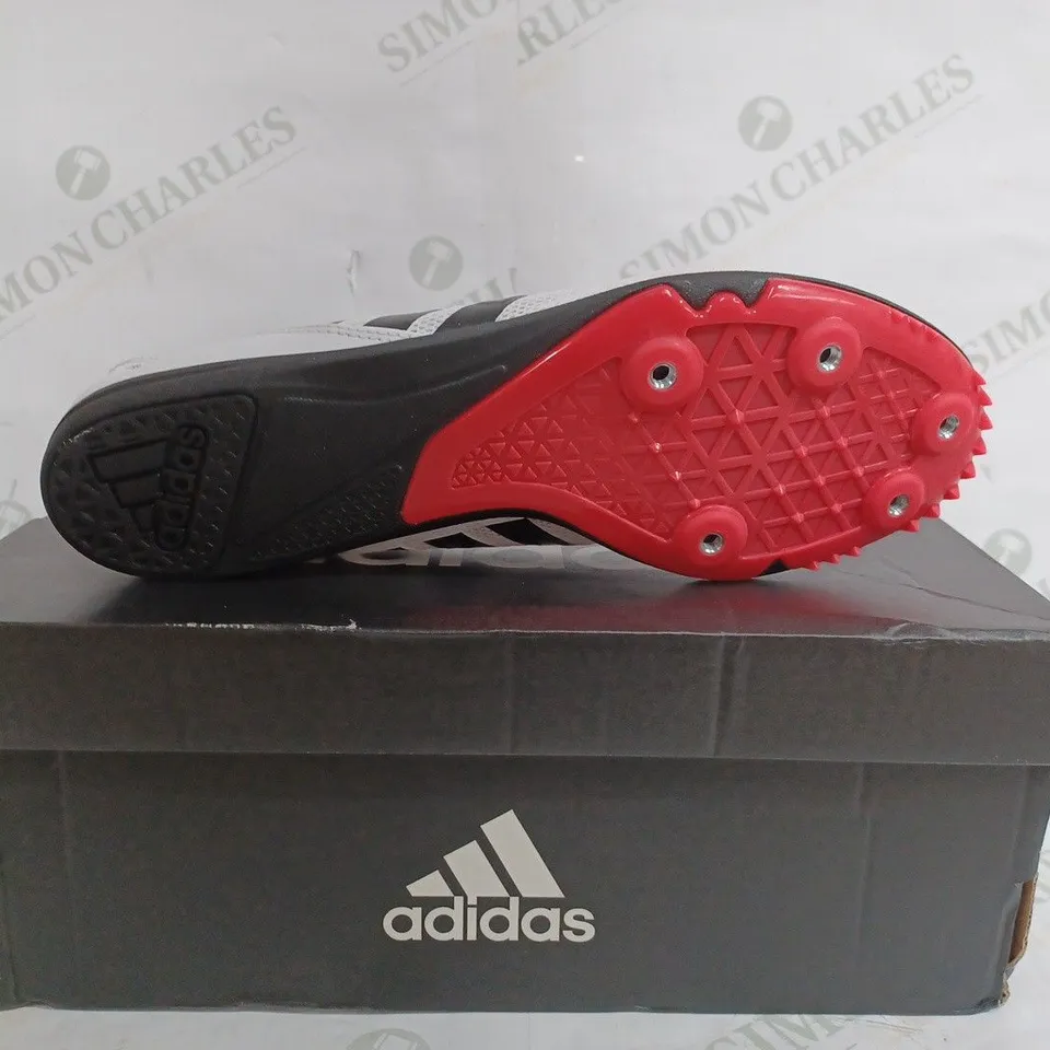 ADIDAS DISTANCESTAR TRACK SHOES IN WHITE - UK 7 1/2 