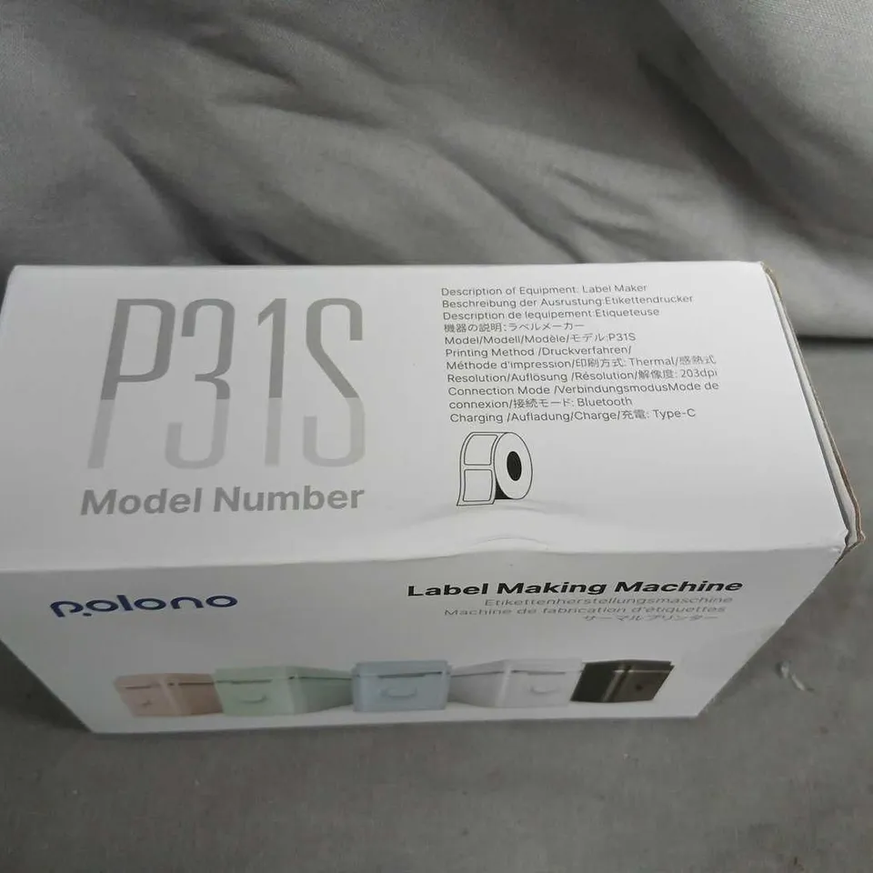 POLONO LABEL MAKING MACHINE – MODEL P31S