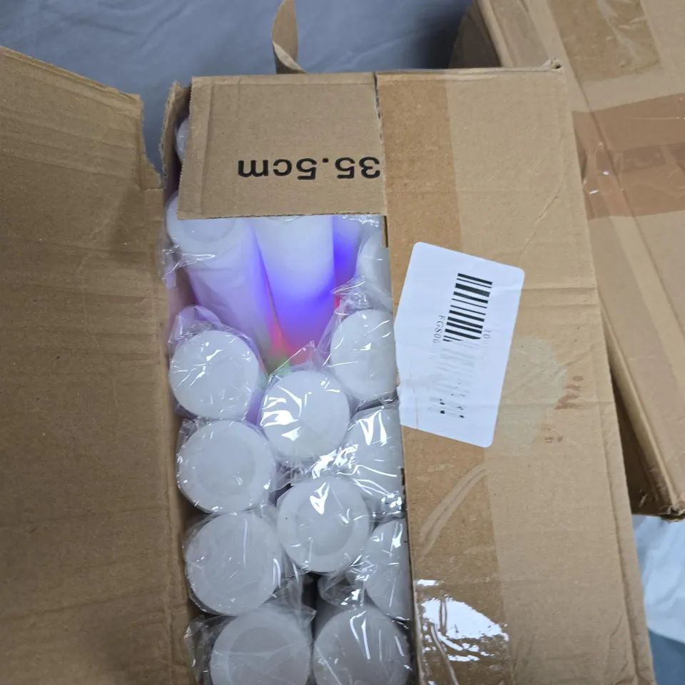 2X BOX OF LIGHT UP STYROFOAM STICKS
