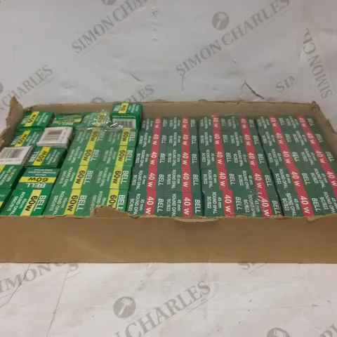LOT TO CONTAIN APPROXIMATELY 50 ASSORTED LIGHT BULBS, SPECIFICATIONS & BRANDS MAY VARY