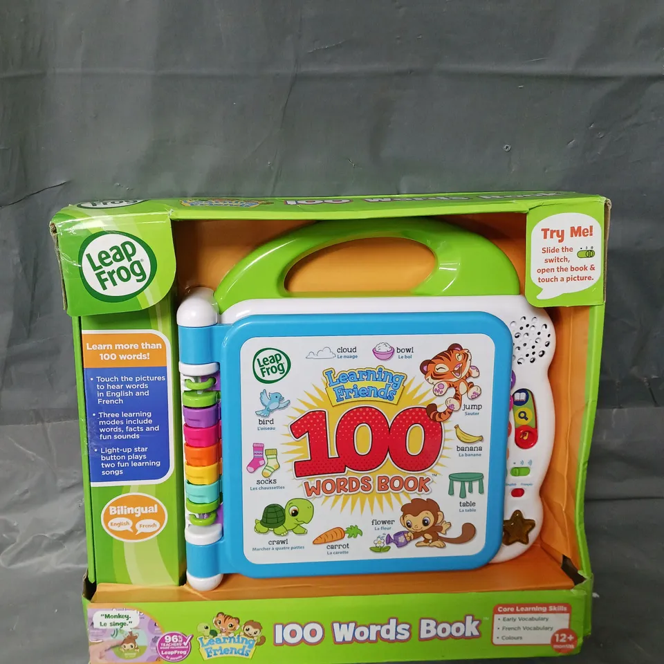 BOXED LEAPFROG LEARNING FRIENDS 100 WORDS BOOK