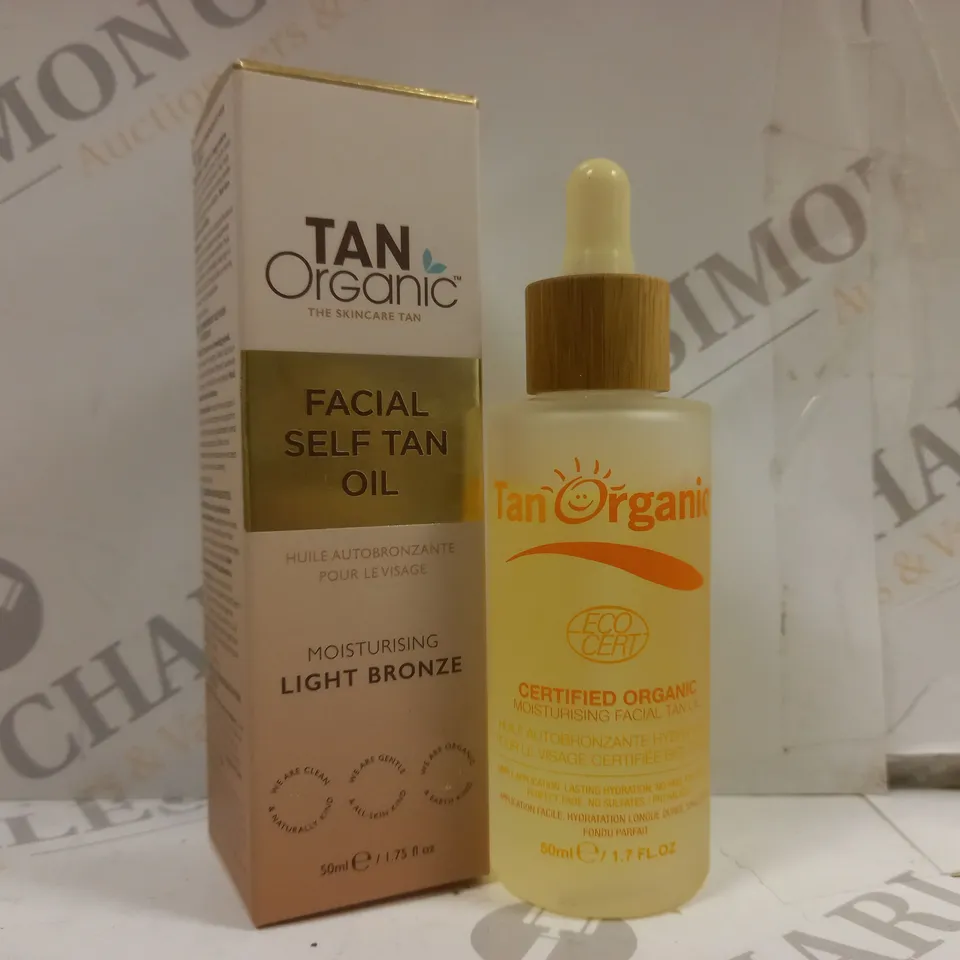 BOXED TANORGANIC FACIAL SELF TAN OIL LIGHT BRONZE 50ML