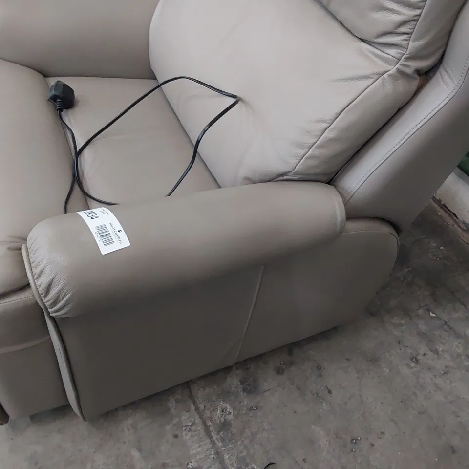 QUALITY BRITISH DESIGNER G PLAN NEWBURY EASY CHAIR OXFORD MUSHROOM LEATHER 