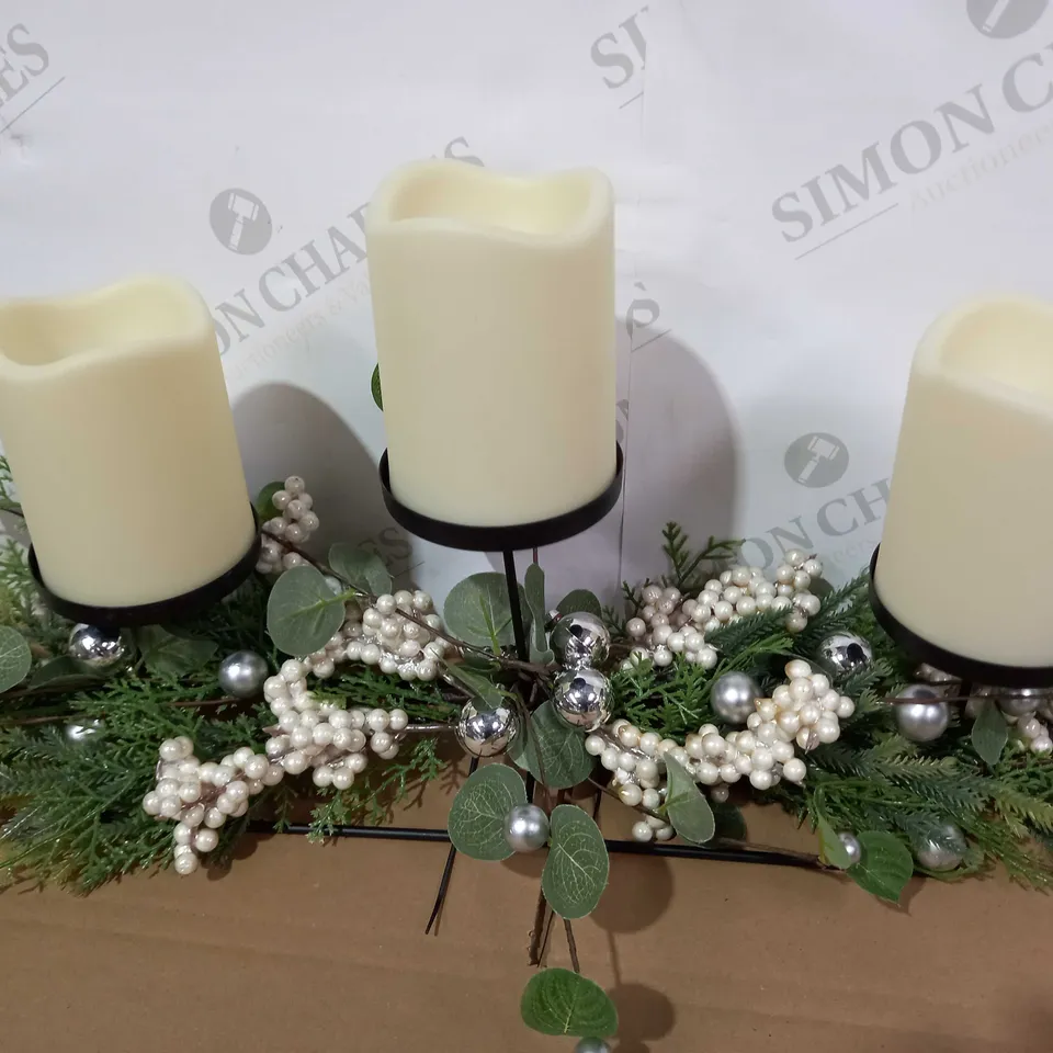 ALISON CORK PRE-LIT WHITE BERRY GREENERY COLLECTION 