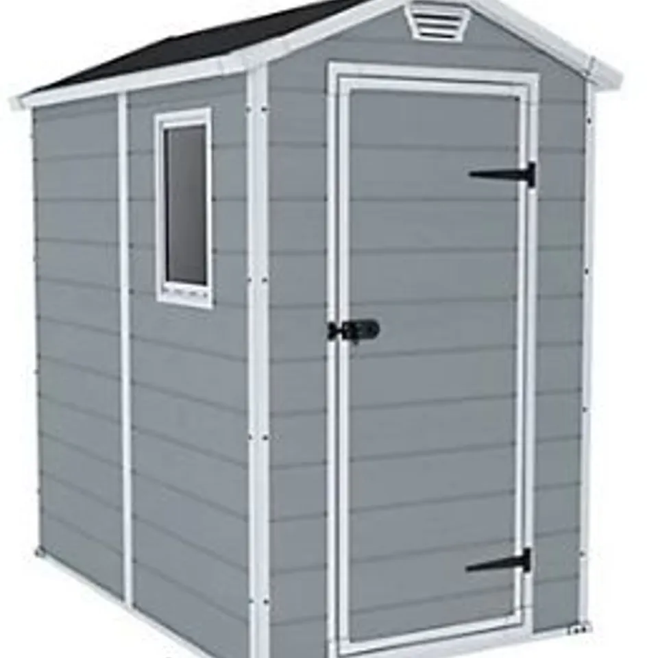 BOXED MANOR 4X6 MAINTENENCE-FREE SHED