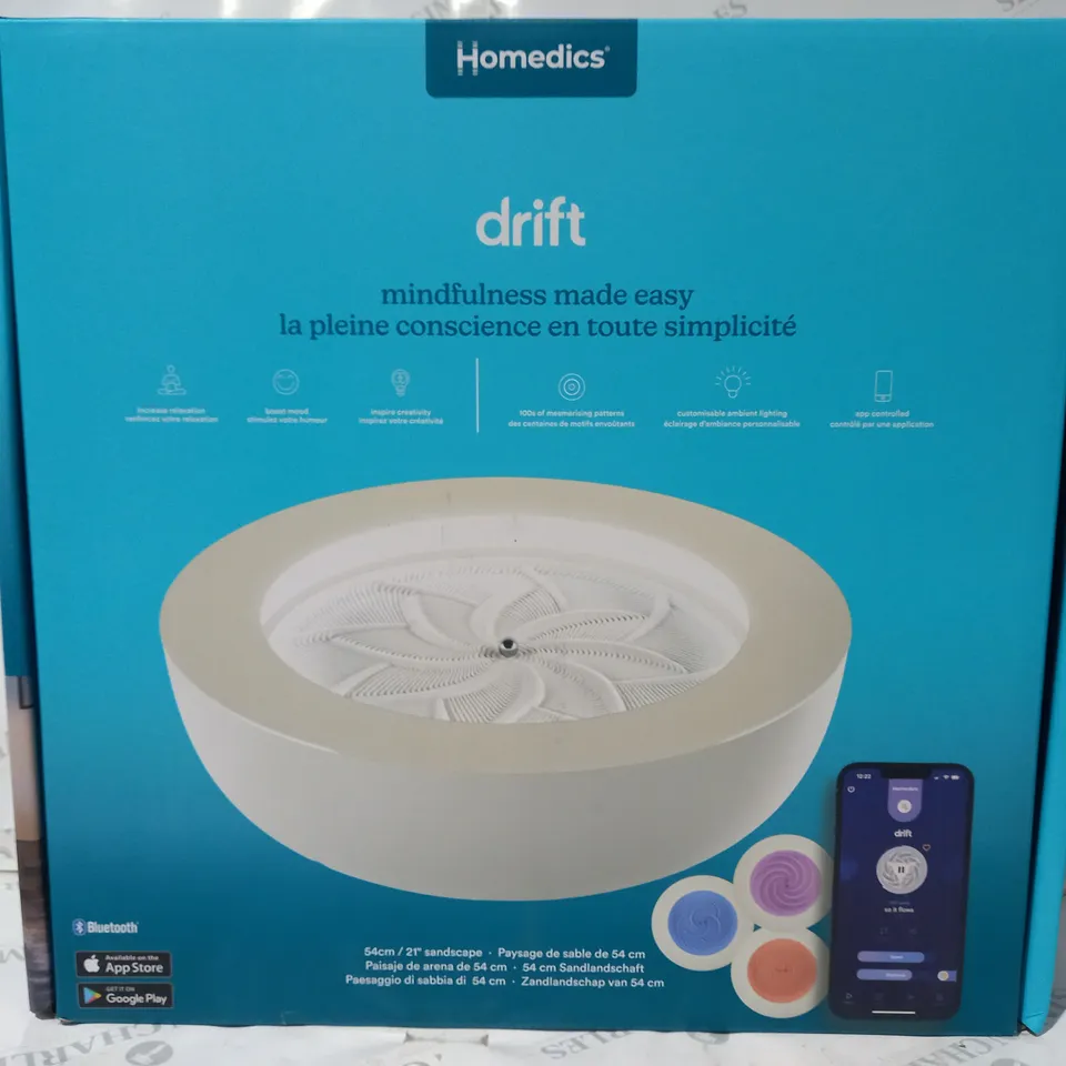 BOXED HOMEDICS DRIFT MAGNETIC MOVING SAND TABLE