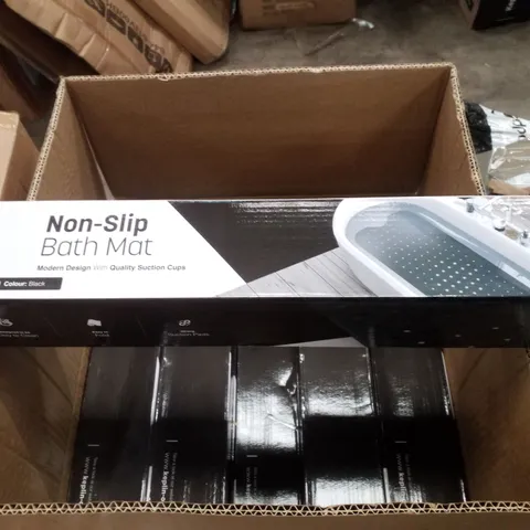 BOXED CONTAINING APPROXIMATELY 20 KEPLIN NON-SLIP BATH MAT 100×40CM - BLACK