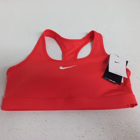 NIKE WOMEN'S RED SPORTS BRA - SIZE M