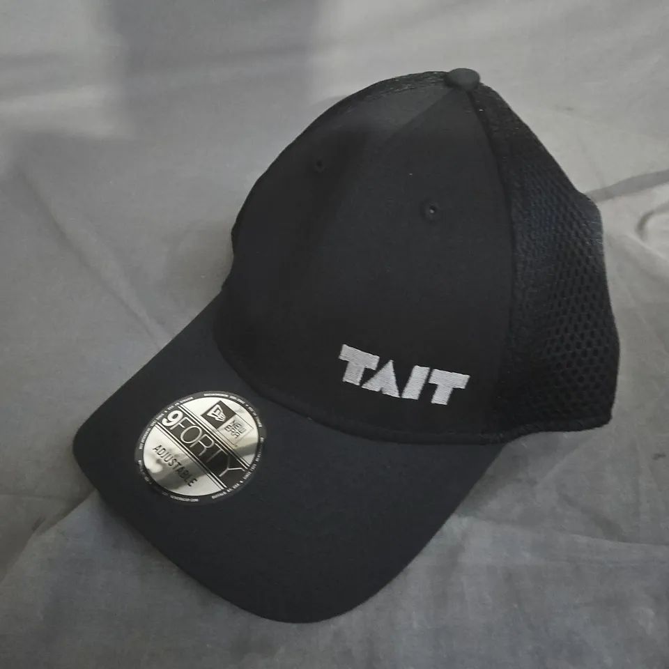 NEW ERA 9FORTY ADJUSTABLE CAP – BLACK WITH TAIT BRANDING
