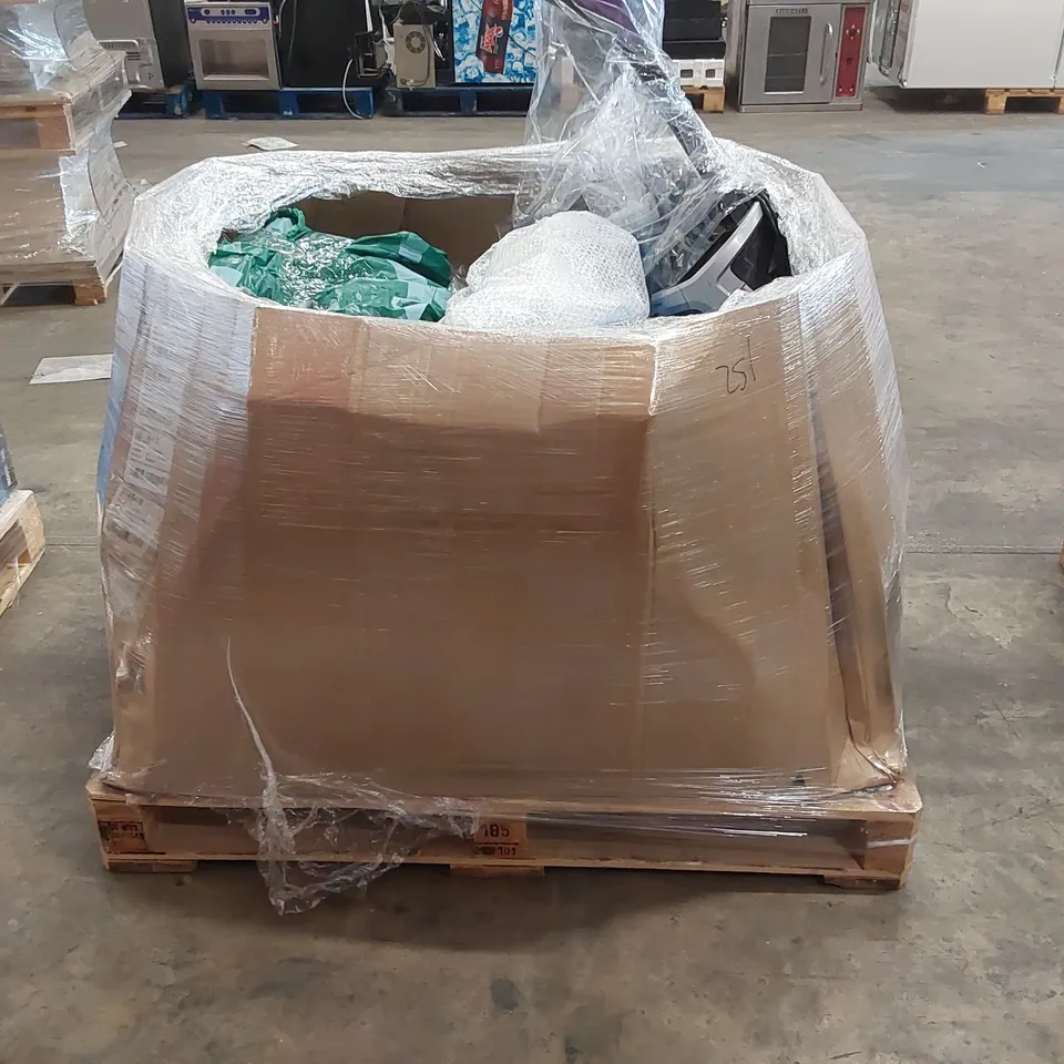 PALLET OF APPROXIMATELY 19 UNPROCESSED RAW RETURN HOUSEHOLD AND ELECTRICAL GOODS TO INCLUDE;