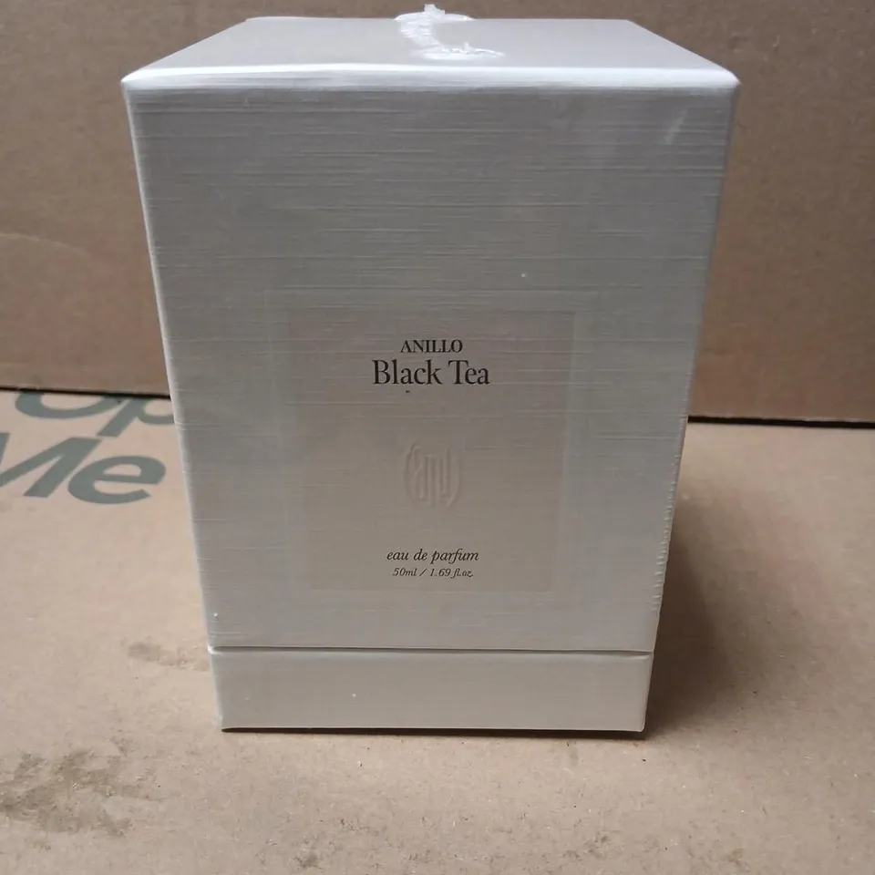 BOXED AND SEALED ANILLO BLACK TEA EAU DE PARFUM 50ML