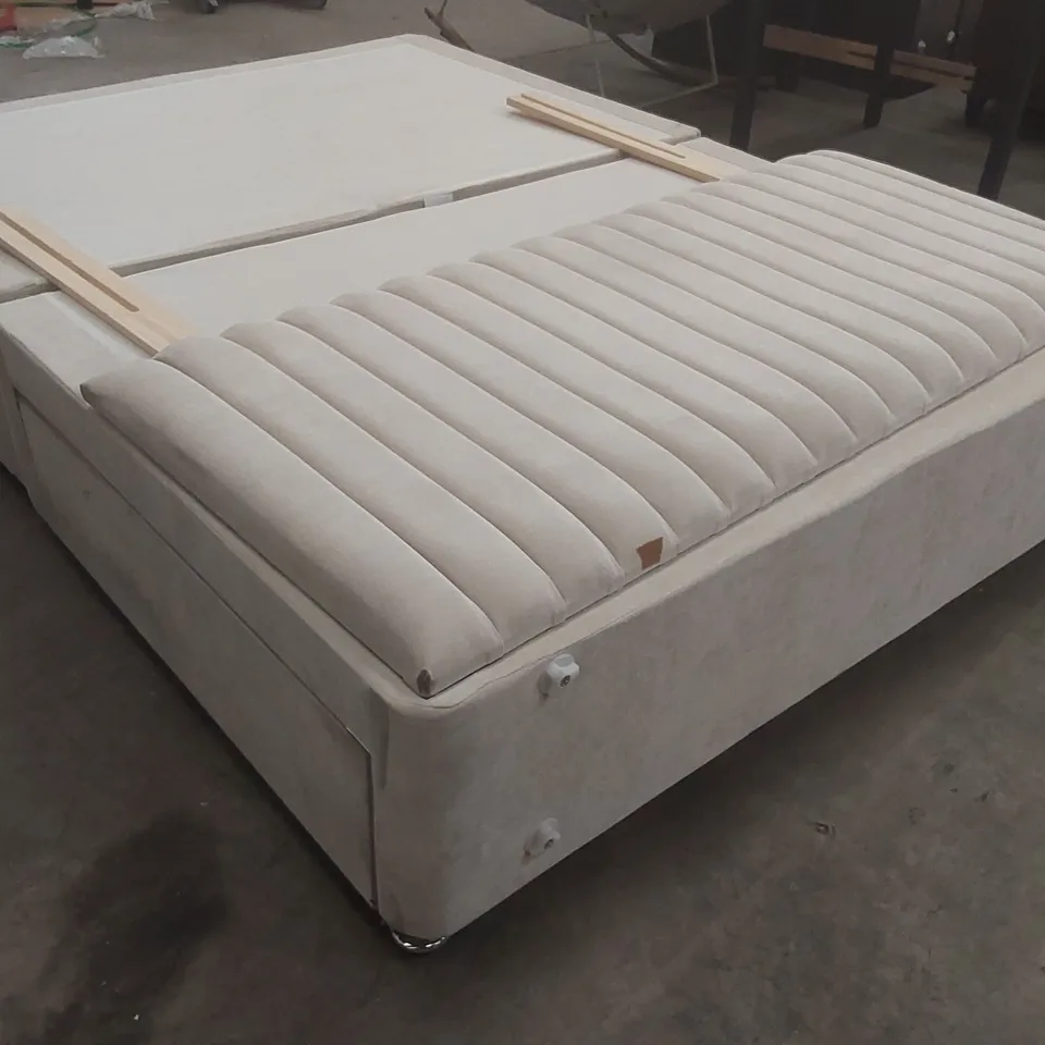 NAKISHA DIVAN BASE WITH HEADBOARD - 4'6 DOUBLE, 2 DRAWERS